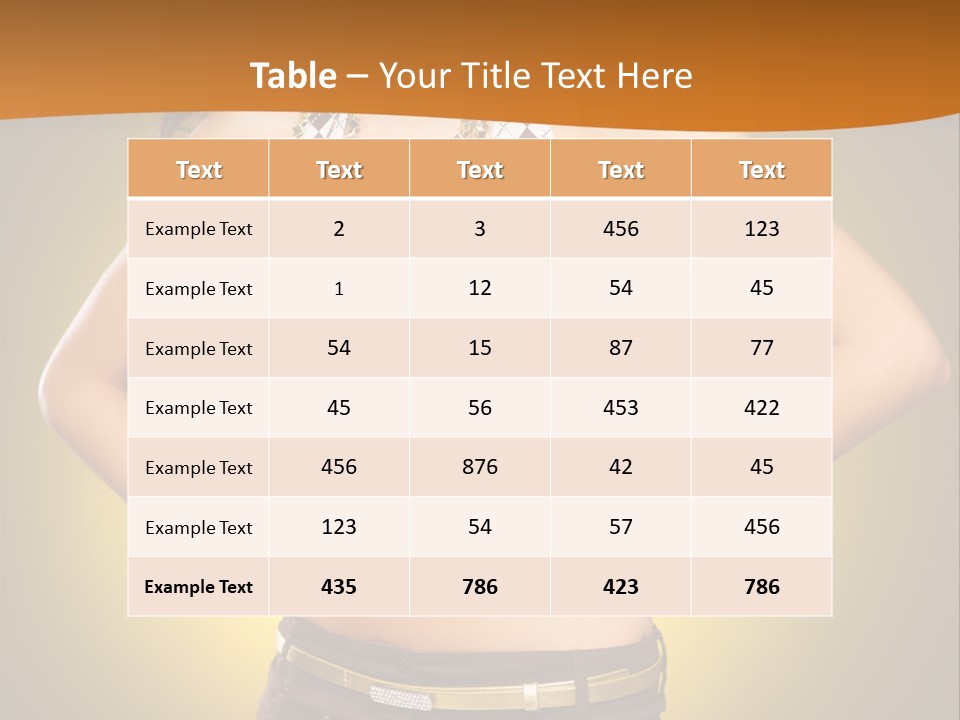 A Woman In A Bikini Top And Shorts Posing For A Picture PowerPoint Template