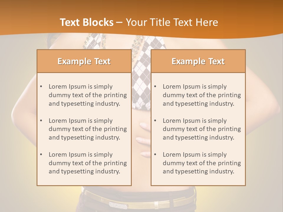A Woman In A Bikini Top And Shorts Posing For A Picture PowerPoint Template