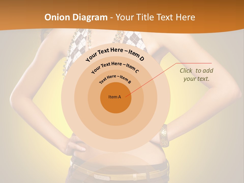 A Woman In A Bikini Top And Shorts Posing For A Picture PowerPoint Template