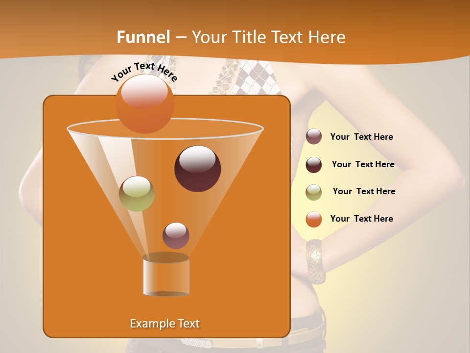 A Woman In A Bikini Top And Shorts Posing For A Picture PowerPoint Template