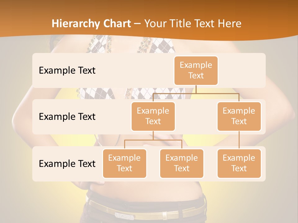 A Woman In A Bikini Top And Shorts Posing For A Picture PowerPoint Template