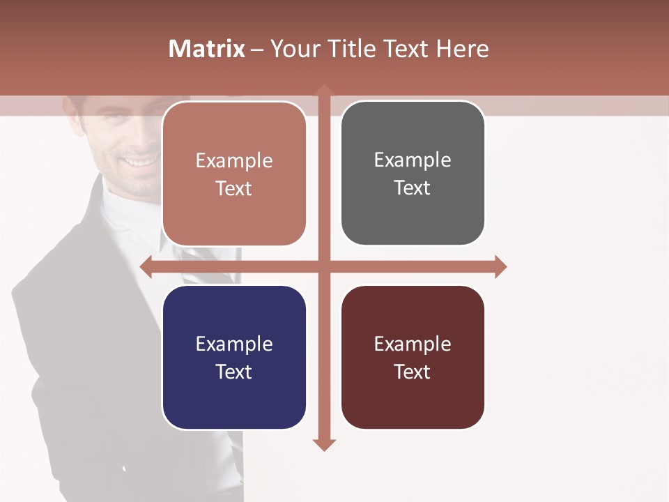 Standing Guy Happiness PowerPoint Template