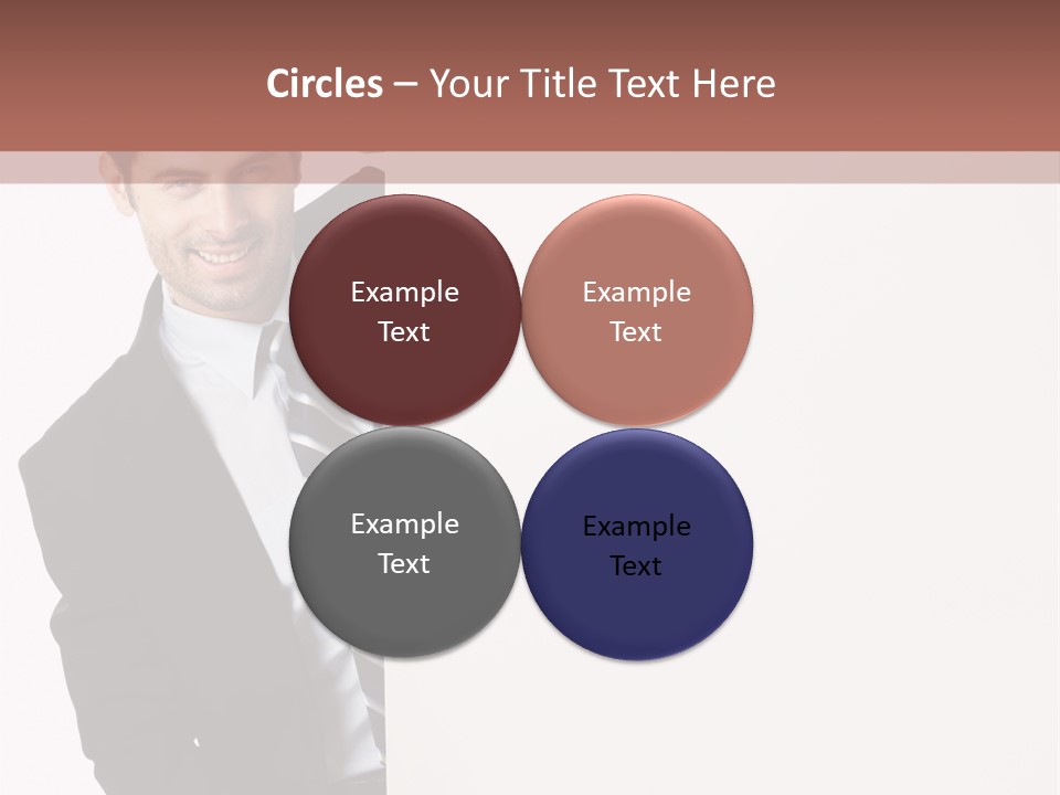 Standing Guy Happiness PowerPoint Template