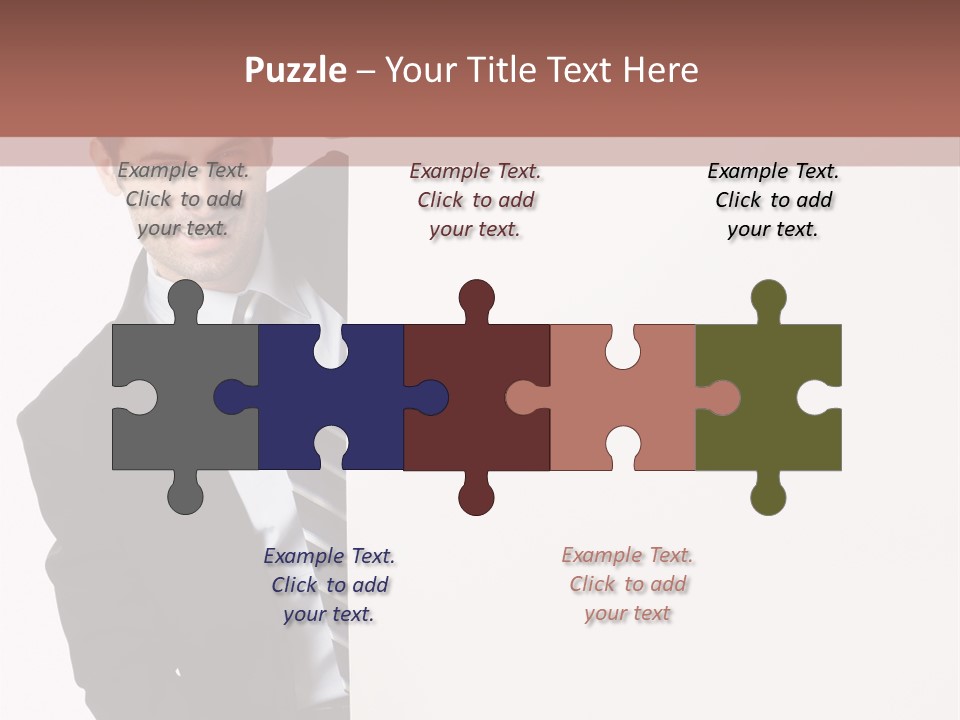 Standing Guy Happiness PowerPoint Template