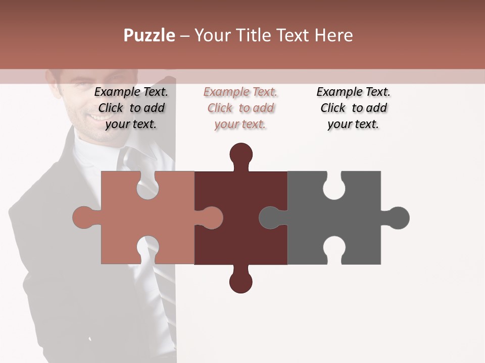 Standing Guy Happiness PowerPoint Template