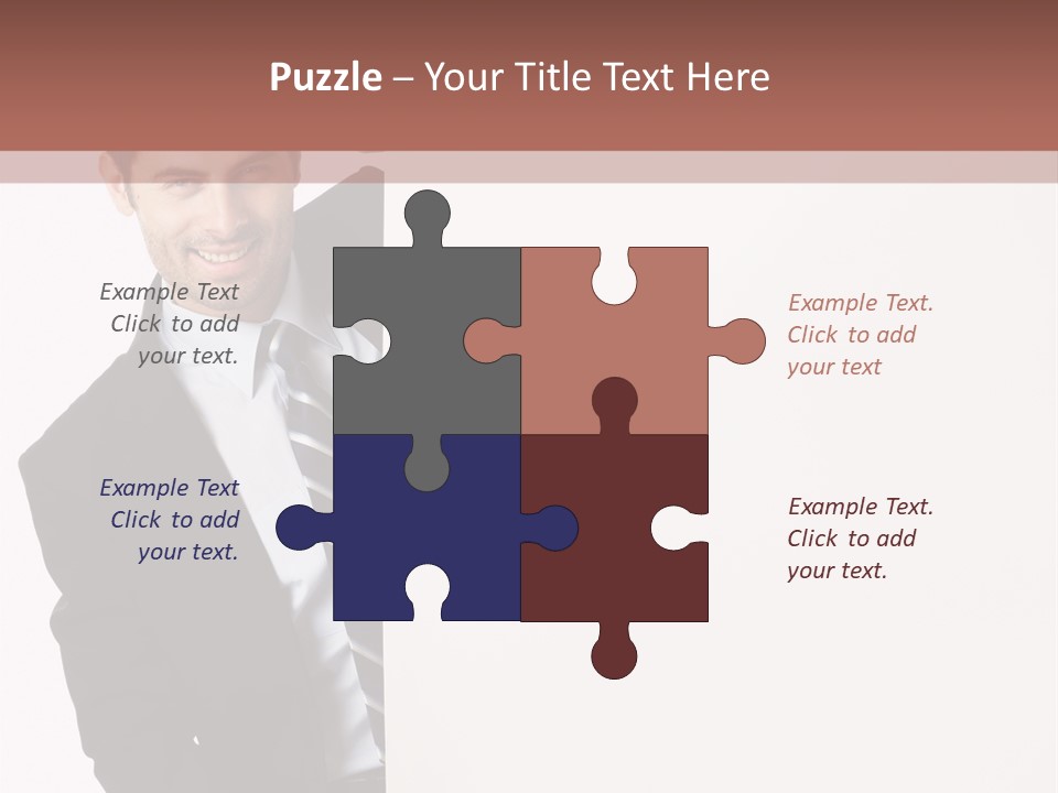 Standing Guy Happiness PowerPoint Template