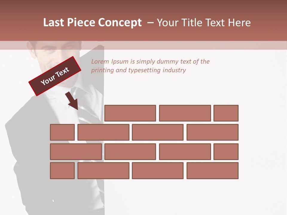Standing Guy Happiness PowerPoint Template