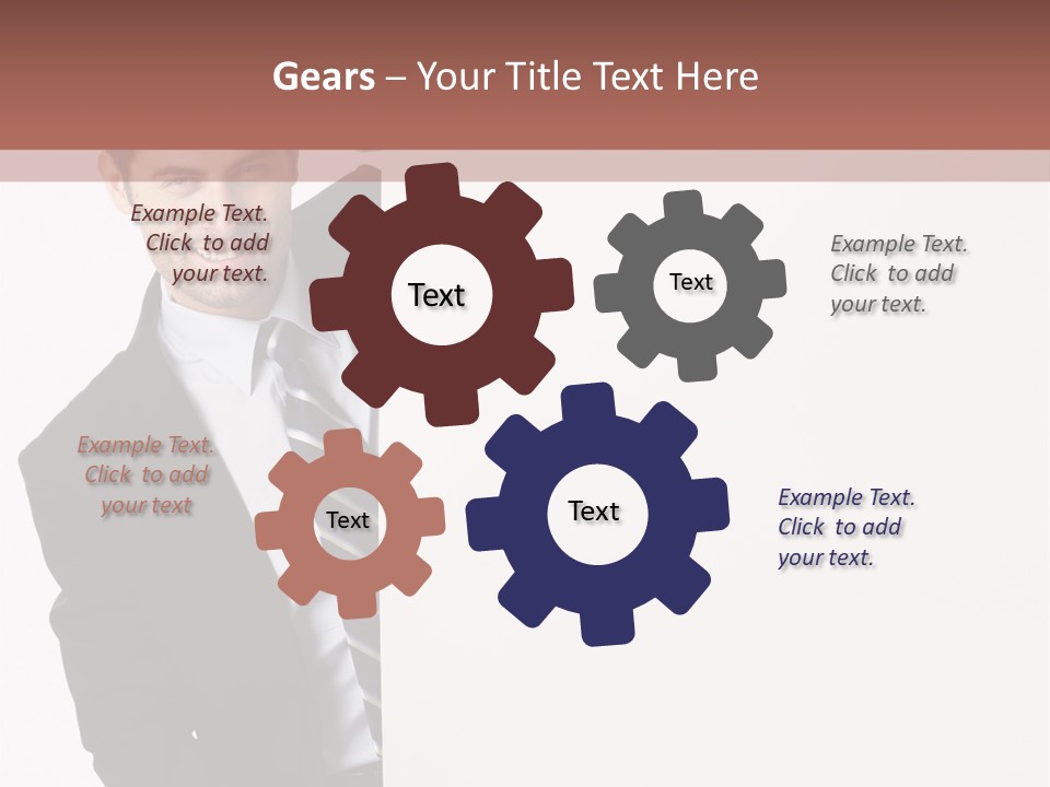 Standing Guy Happiness PowerPoint Template