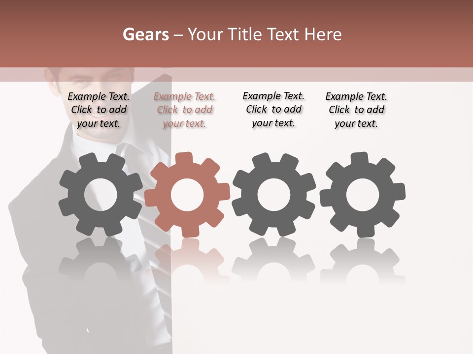 Standing Guy Happiness PowerPoint Template