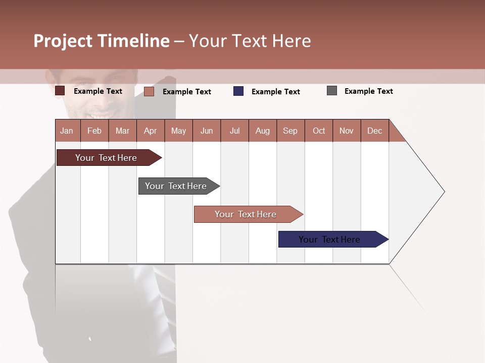 Standing Guy Happiness PowerPoint Template