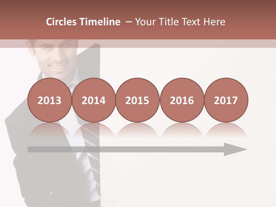 Standing Guy Happiness PowerPoint Template