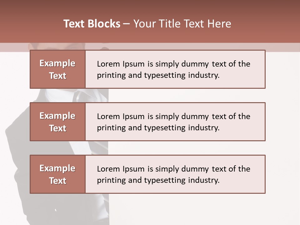 Standing Guy Happiness PowerPoint Template