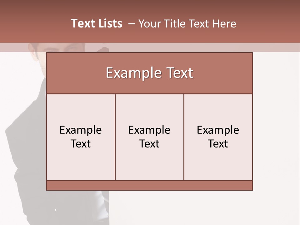 Standing Guy Happiness PowerPoint Template