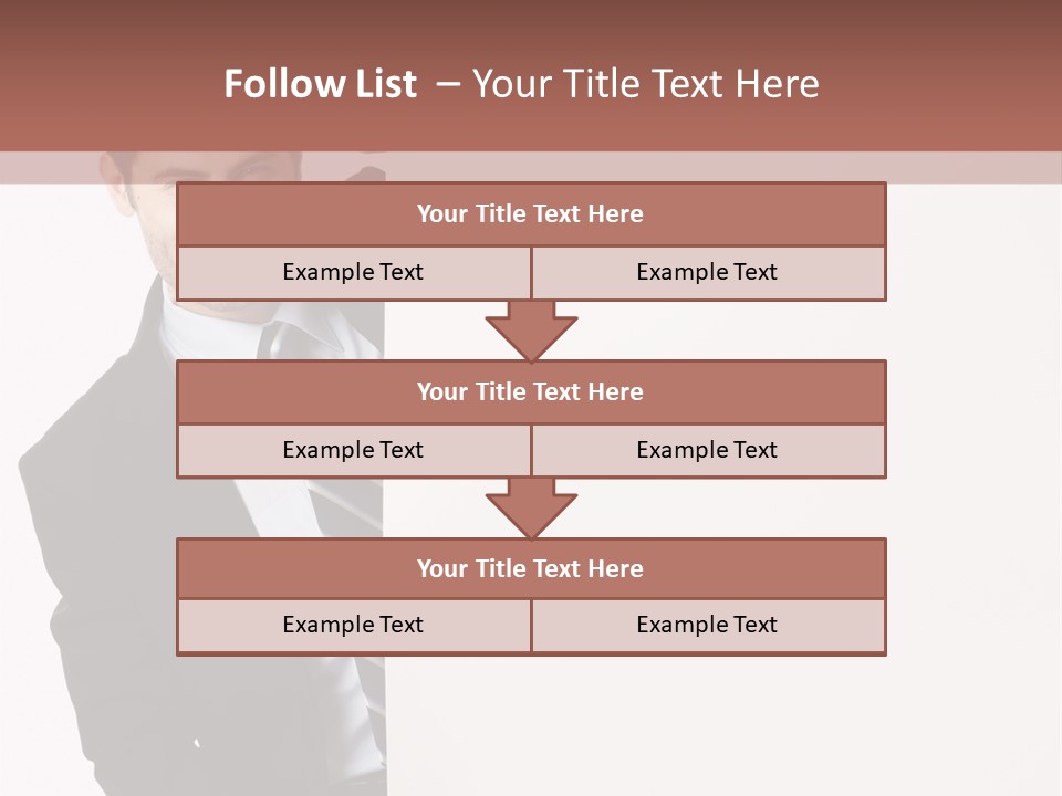 Standing Guy Happiness PowerPoint Template