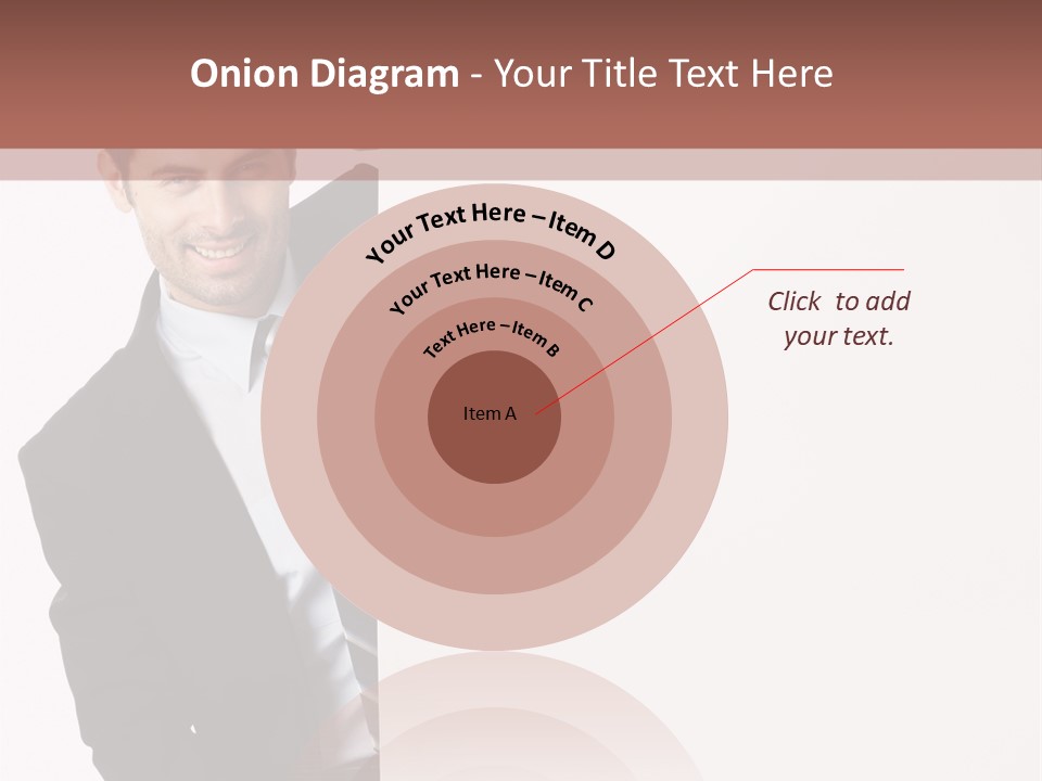 Standing Guy Happiness PowerPoint Template