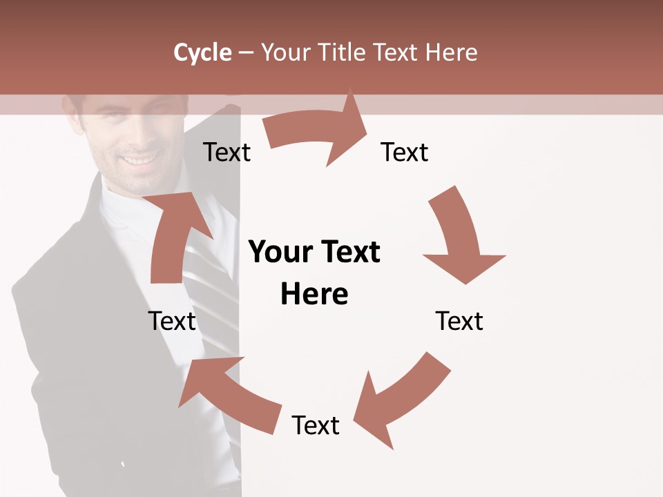 Standing Guy Happiness PowerPoint Template