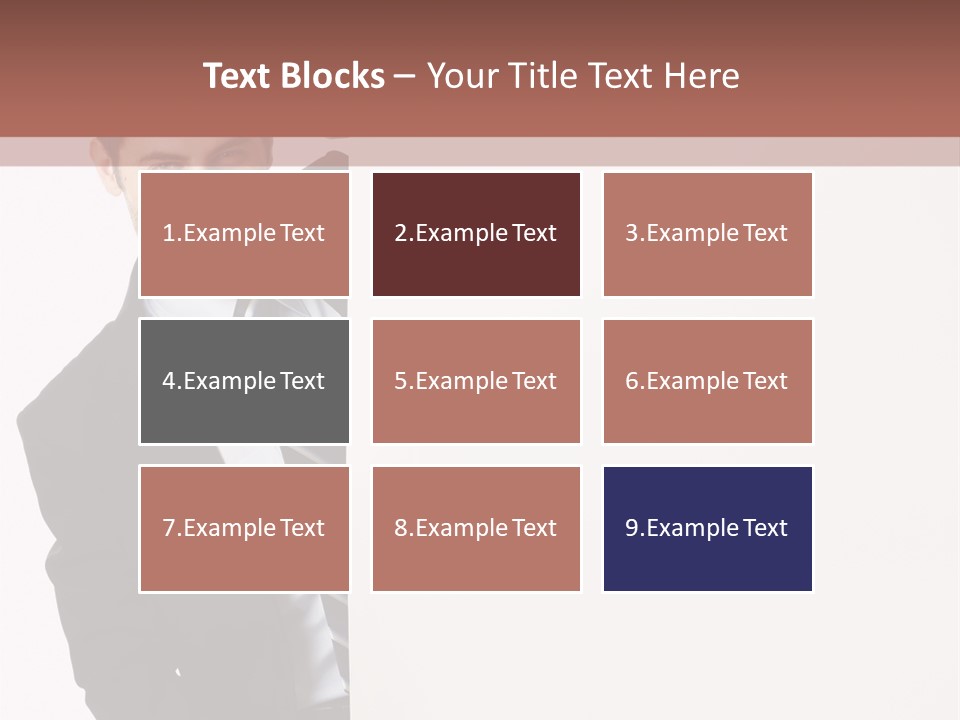 Standing Guy Happiness PowerPoint Template