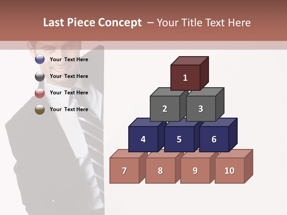 Standing Guy Happiness PowerPoint Template