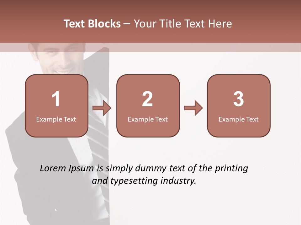 Standing Guy Happiness PowerPoint Template
