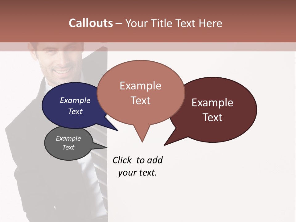 Standing Guy Happiness PowerPoint Template
