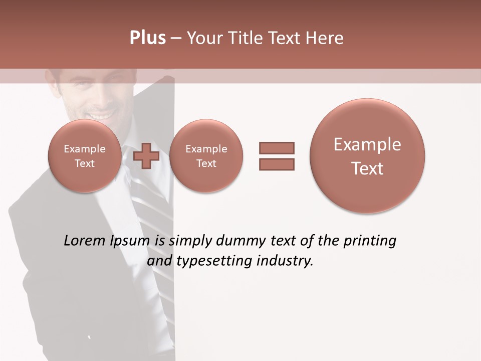 Standing Guy Happiness PowerPoint Template