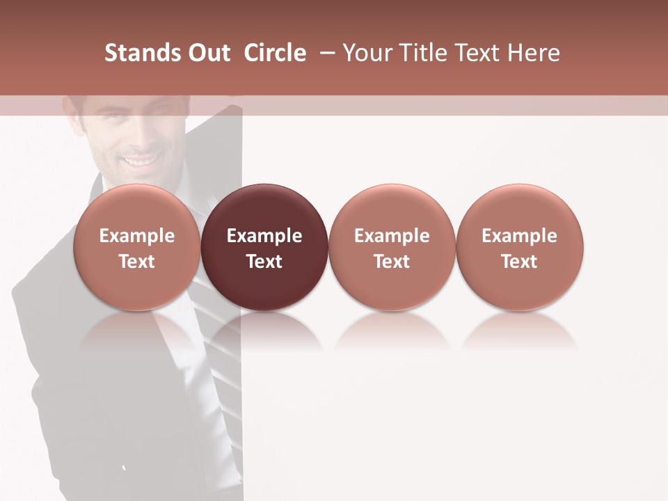 Standing Guy Happiness PowerPoint Template