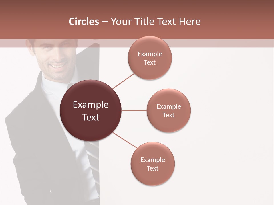 Standing Guy Happiness PowerPoint Template