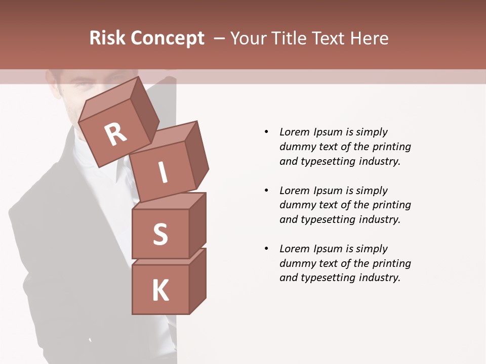 Standing Guy Happiness PowerPoint Template
