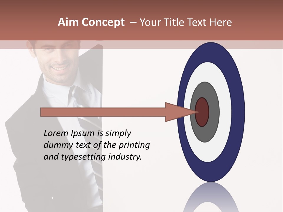 Standing Guy Happiness PowerPoint Template