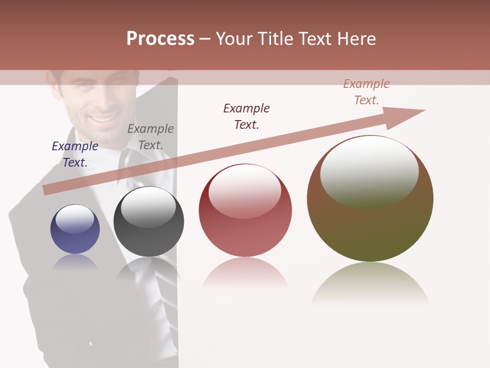 Standing Guy Happiness PowerPoint Template