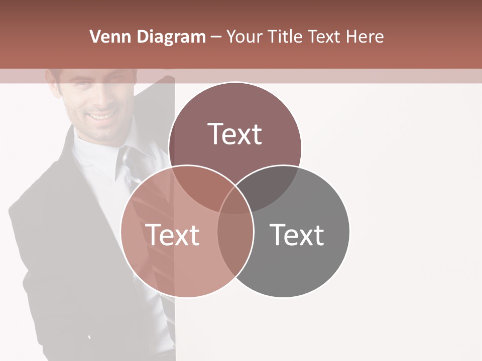 Standing Guy Happiness PowerPoint Template