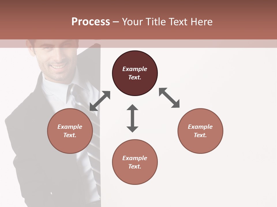 Standing Guy Happiness PowerPoint Template