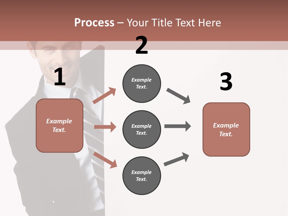 Standing Guy Happiness PowerPoint Template