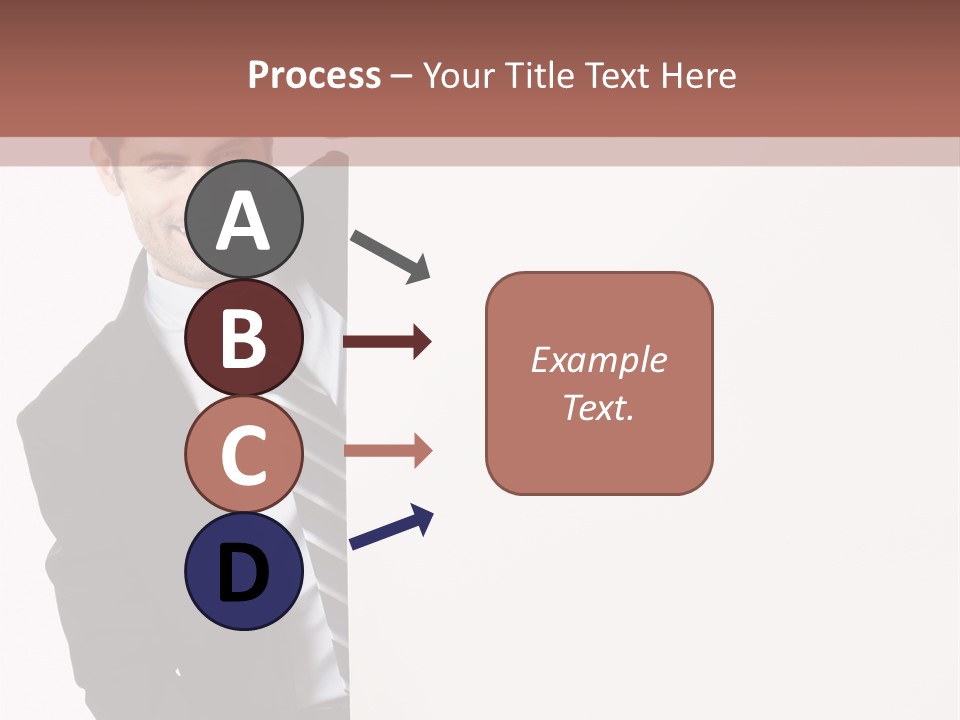 Standing Guy Happiness PowerPoint Template