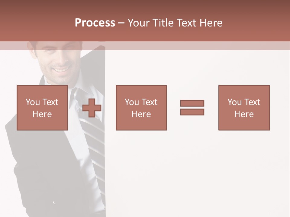Standing Guy Happiness PowerPoint Template