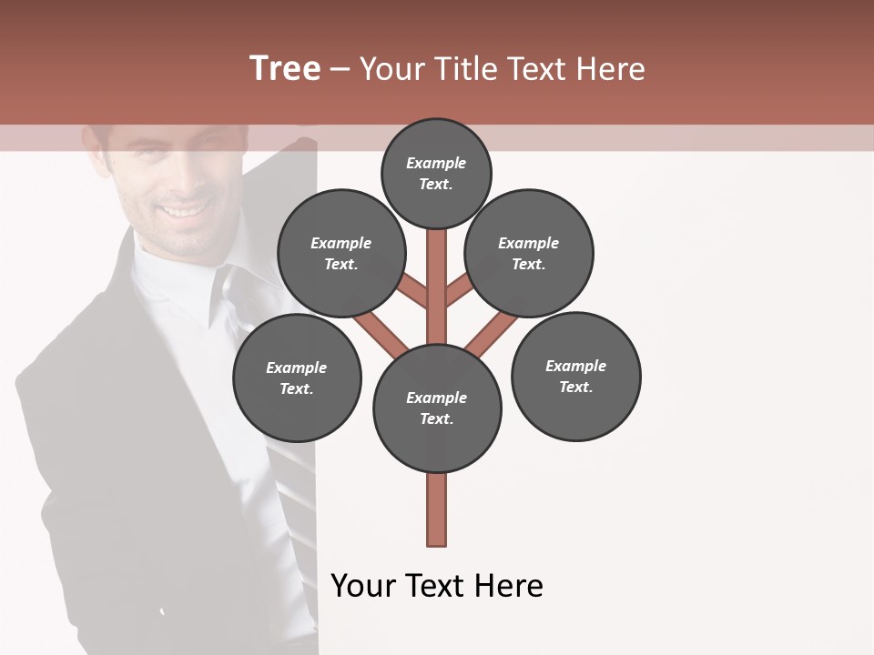 Standing Guy Happiness PowerPoint Template