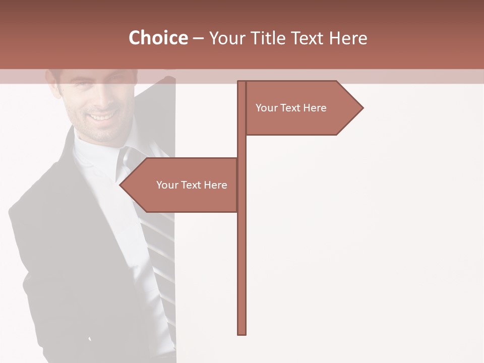 Standing Guy Happiness PowerPoint Template