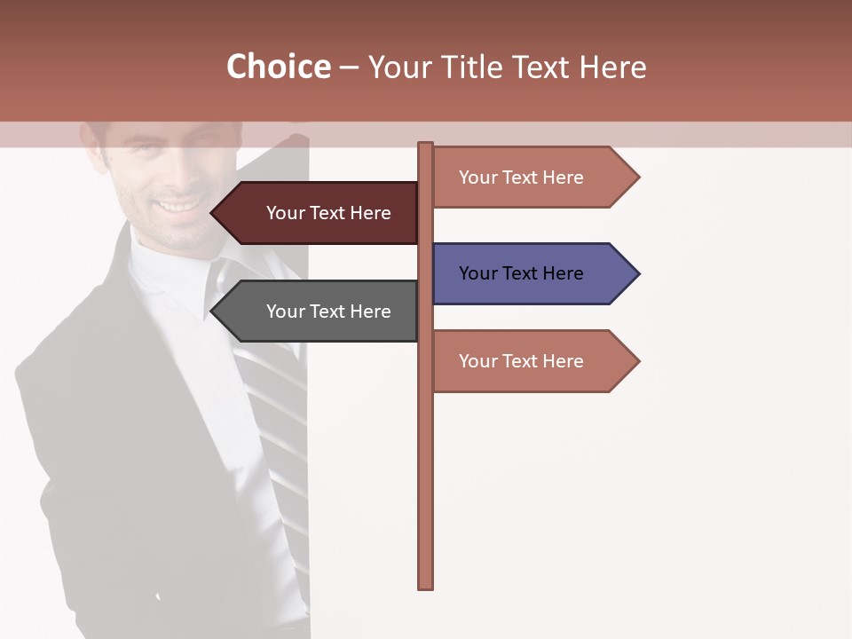 Standing Guy Happiness PowerPoint Template