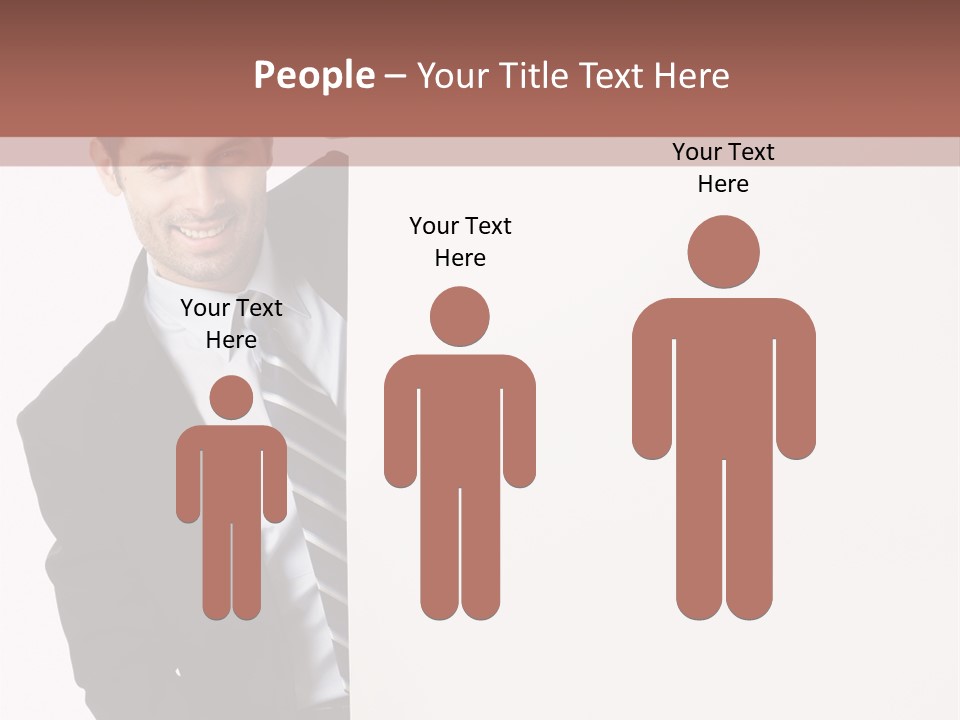 Standing Guy Happiness PowerPoint Template
