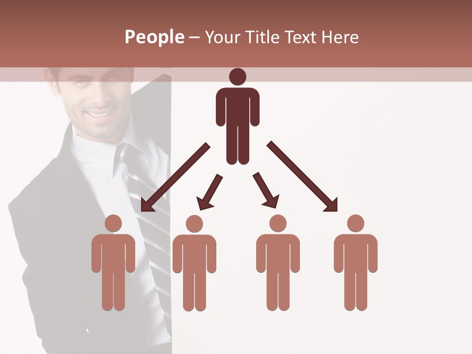 Standing Guy Happiness PowerPoint Template