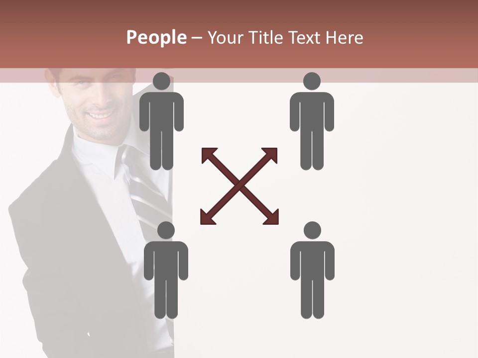 Standing Guy Happiness PowerPoint Template