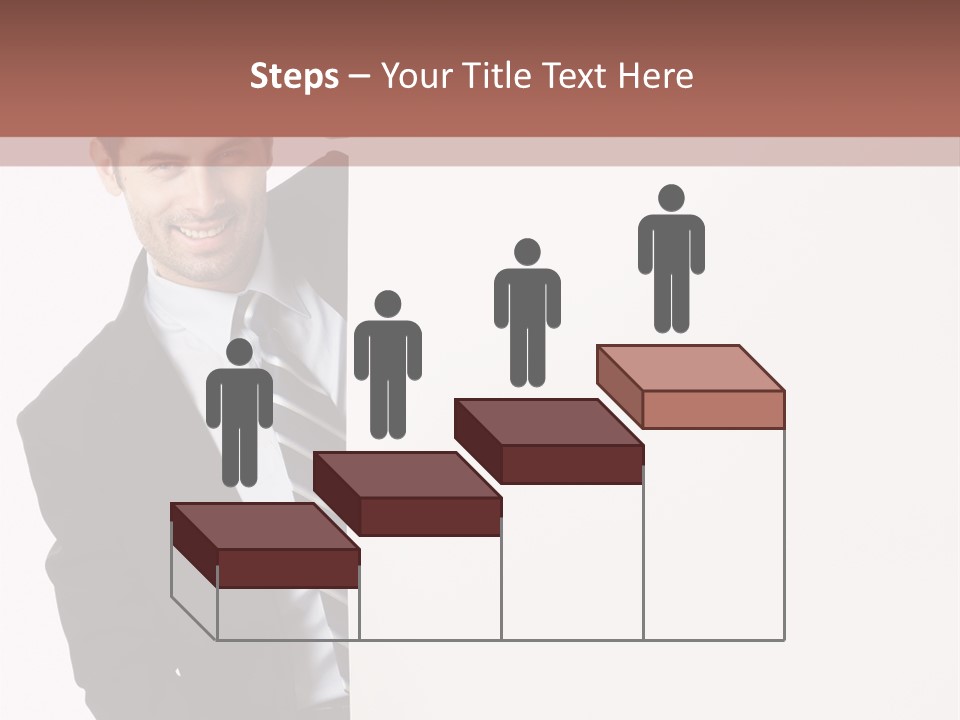 Standing Guy Happiness PowerPoint Template