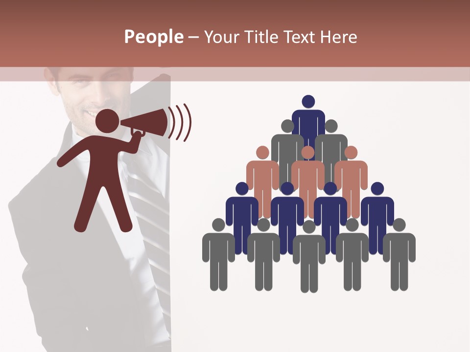 Standing Guy Happiness PowerPoint Template