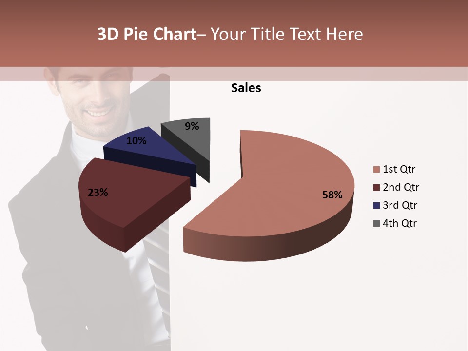 Standing Guy Happiness PowerPoint Template