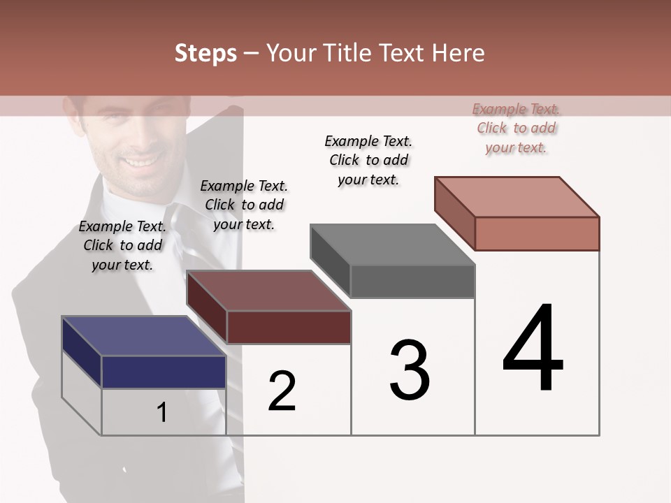 Standing Guy Happiness PowerPoint Template