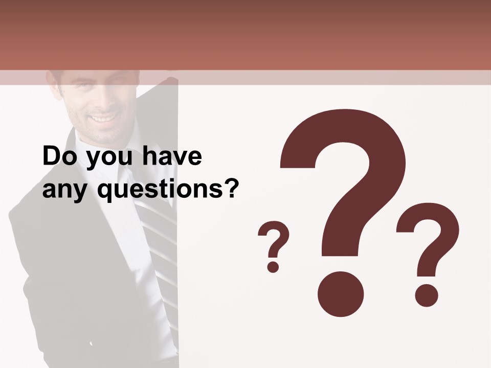 Standing Guy Happiness PowerPoint Template