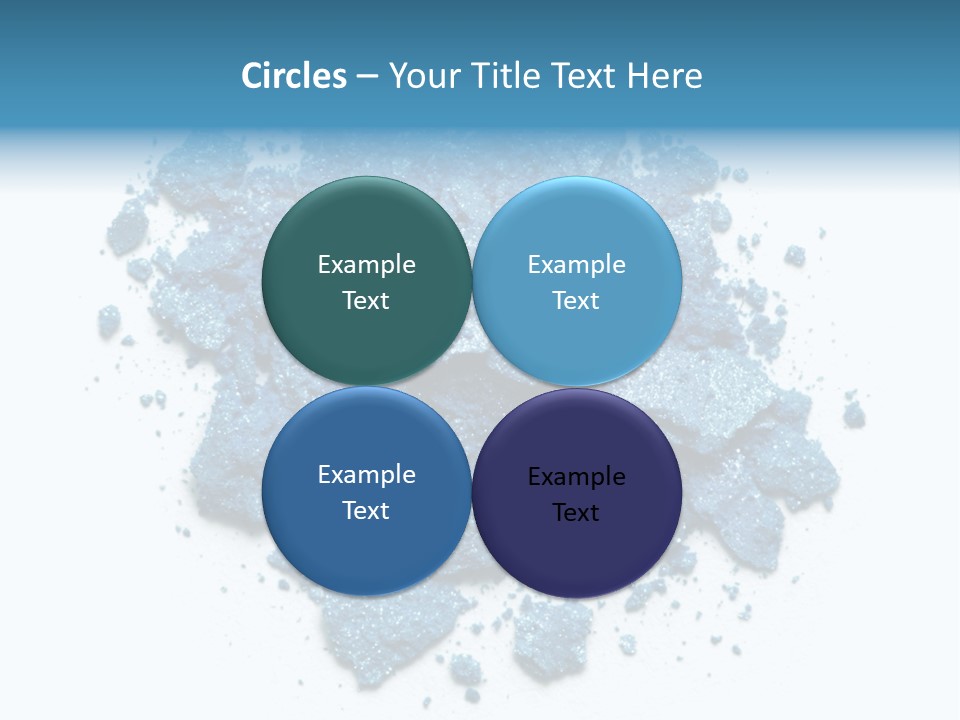 A Pile Of Blue Powder On A White Surface PowerPoint Template