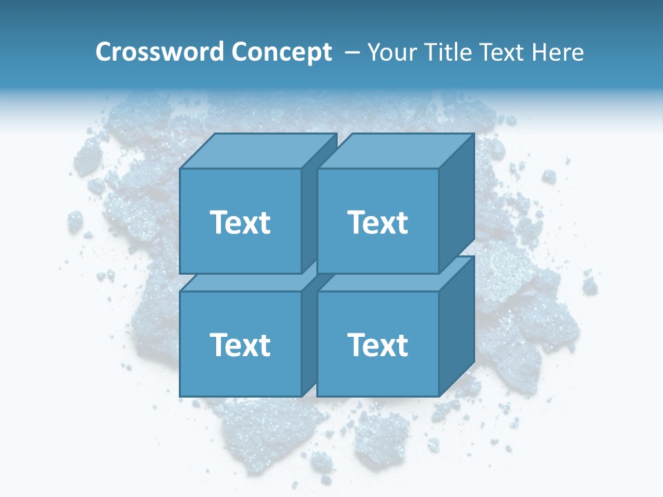 A Pile Of Blue Powder On A White Surface PowerPoint Template