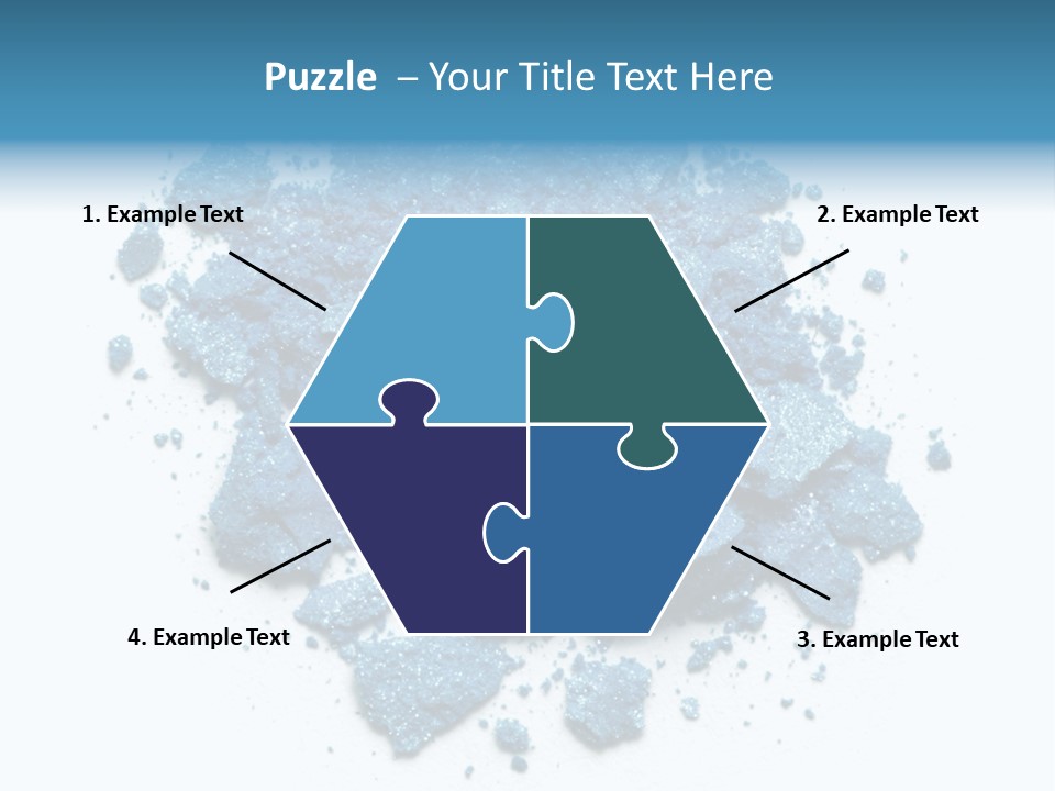 A Pile Of Blue Powder On A White Surface PowerPoint Template