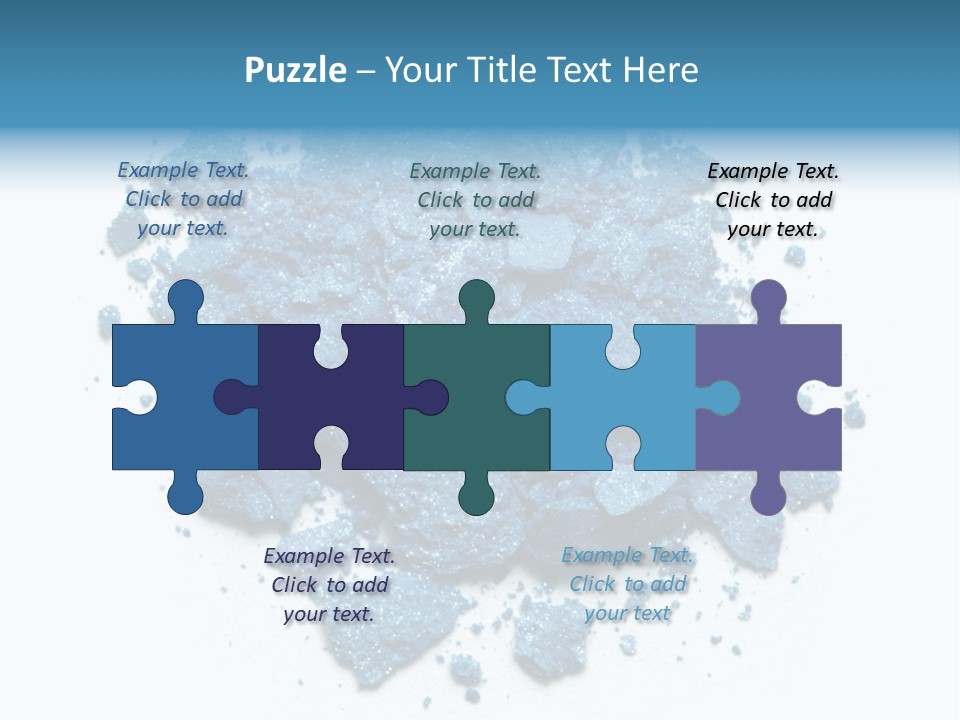 A Pile Of Blue Powder On A White Surface PowerPoint Template